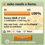 Click image for larger version

Name:	ChipIn- neko needs a llama.png
Views:	322
Size:	24.6 KB
ID:	15280