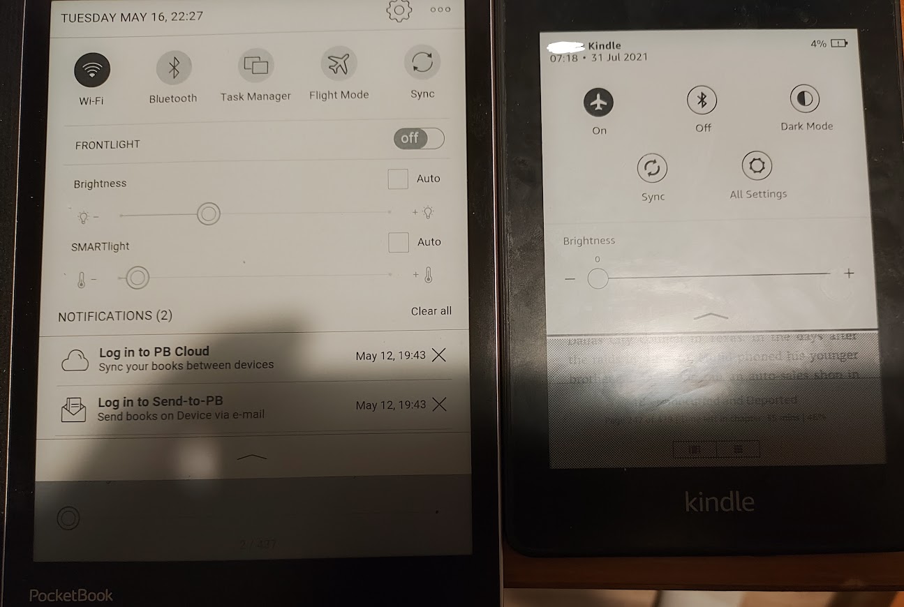 Kobo Sage vs PocketBook InkPad 4: What is the difference?